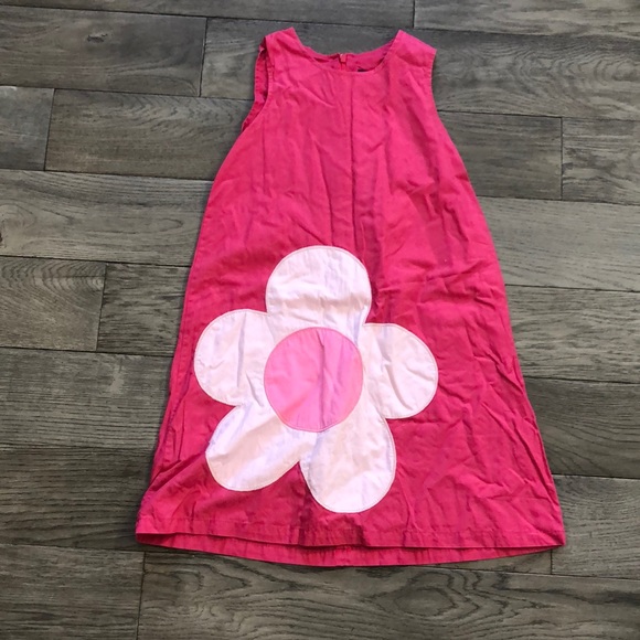 Mini Boden Other - Girls Mini Boden pink flower dress, 7/8